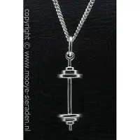 MOOYE ® - Collectie Zilveren Halter middel ketting hanger