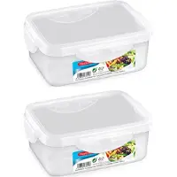 PlasticForte Vershoudbakje - 8x stuks - voor vriezer en magnetron - 1 L - kunststof