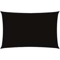 vidaXL Zonnescherm rechthoekig 2,5x5 m oxford stof zwart