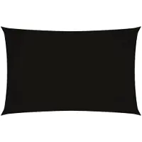 vidaXL Zonnescherm rechthoekig 2x5 m oxford stof zwart