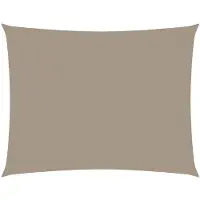 vidaXL Zonnescherm rechthoekig 3x4 m oxford stof taupe