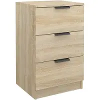 vidaXL Nachtkastje 40x36x65 cm sonoma eikenkleurig