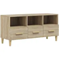 vidaXL Tv-meubel 102x36x50 cm bewerkt hout sonoma eikenkleurig