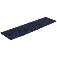 vidaXL Trapmatten Zelfklevend 15 stuks 76x20 cm Grijs Blauw Rechthoekig