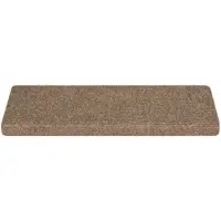 vidaXL Trapmatten zelfklevend 15 stuks 65x21x4 cm beige rechthoekige rand