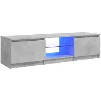 vidaXL Tv-meubel met LED-verlichting 140x40x36 cm betongrijs