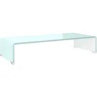 vidaXL Tv-meubel/monitorverhoger 70x30x13 cm glas groen