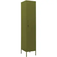 vidaXL Lockerkast 35x46x180 cm staal olijfgroen
