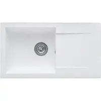 Stradour Wastafel gebouwd in EINNA, in SMC WHITE UNI - 17, 1 kom, maat 78 * 43,5 cm, handmatig legen