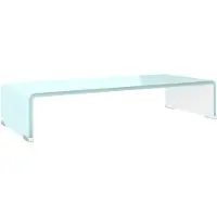 vidaXL TV-meubel/monitorverhoger 60x25x11 cm glas groen groen