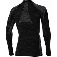 Heatkeeper - Thermoshirt heren - Zwart melange - L - 1-Stuk - Thermo shirt heren lange mouw