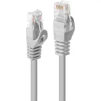 Lindy RJ-45 verbindingskabel (M) naar RJ-45 (M) 20 m UTP CAT 5e zonder haak grijs