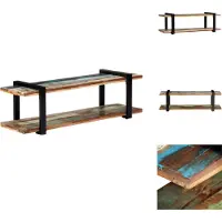 vidaXL Tv-kast - Tv-kasten - Tv-standaard - Tv-standaarden - Tv-meubel 130x40x40 cm massief gerecycled hout