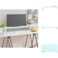 vidaXL Tv-kast - Tv-kasten - Tv-standaard - Tv-standaarden - TV-meubel/monitorverhoger 100x30x13 cm glas groen