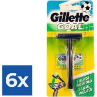 Gillette Goal Stainless Razor (with blades) - Voordeelverpakking 6 stuks