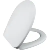 Qeramiq UniSeat Closetzitting - quickrelease - softclose - duroplast - 43.7x36.1x6.1cm - wit glanzend U112