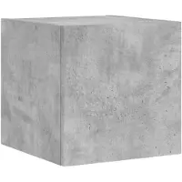 vidaXL Tv-wandmeubel met LED-verlichting 30,5x35x30 cm betongrijs