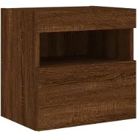 vidaXL Tv-wandmeubel met LED-verlichting 40x30x40 cm bruin eikenkleur