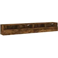 vidaXL Tv-wandmeubels 2 st 100x30x30 cm bewerkt hout gerookt eiken