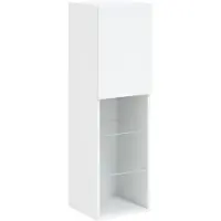 vidaXL Tv-meubel met LED-verlichting 30,5x30x102 cm wit