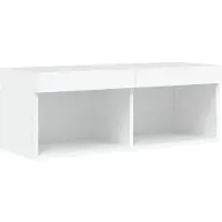 vidaXL Tv-meubel met LED-verlichting 80x30x30 cm wit