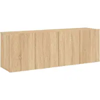 vidaXL Tv-meubels 2 st wandgemonteerd 60x30x41 cm sonoma eikenkleurig