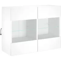 vidaXL Tv-wandmeubel met LED-verlichting 78,5x30x60,5 cm wit