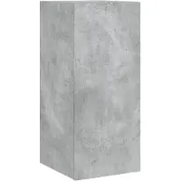 vidaXL Tv-wandmeubel met LED-verlichting 30,5x35x70 cm betongrijs