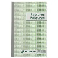 Exacompta Tweetalig NL/FR Factuurboek Groen, wit Speciaal 25 Vellen