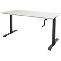 Schaffenburg Dextro Slinger Zit-sta-bureau Rechthoekig T-Voet 1.400 (B) x 800 (D) x 705 (H) mm Melamine
