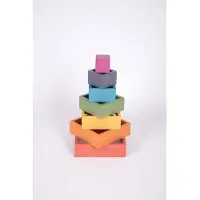 TickiT Regenboog architect blokken - vierkant