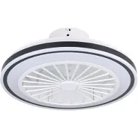 Eglo Almeria Plafondventilator met lamp - Ø 48 cm - 3 snelheden - Instelbaar wit licht - Dimbaar - AC longer life - Wit/Zwart