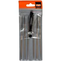 Bahco Set Naaldvijlen Gladde Snede Zonder Handvat 160 Mm 6 Eenheden