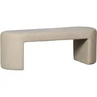 Woood Jacob Bankje - Chenille - Naturel - 46x130x46