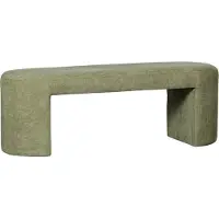 Woood Jacob Bankje - Chenille - Olive Green - 46x130x46