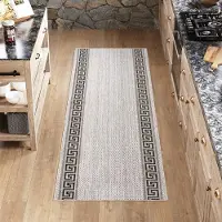 Tapiso Melissa Loper Laagpolig Lichtgrijs Vloerkleed Indoor Outdoor Maat- 80x100