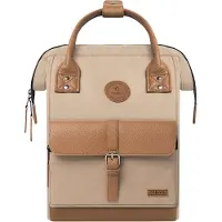 Cabaia Rugzak Adventurer Hiker Kuala Lumpur Cream X Camel Leather Small
