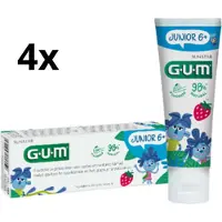 Sunstar-Gum GUM Junior Tandpasta (6-12 jaar) - 4 x 50 ml - Voordeelverpakking