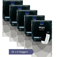 Abena Man slipguard Premium - 100x Absorberend inlegger, karton, te Dragen in aansluitend Ondergoed - Voor het Matig urineverlies en Gevoelig Scrotum - Absorptie 900 ml