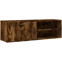 vidaXL Tv-meubel 120x34x37 cm bewerkt hout gerookt eikenkleurig