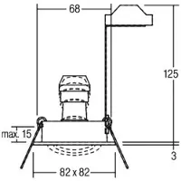 Brumberg 36144250 36144250 Inbouwlamp GU10 50 W Aluminium