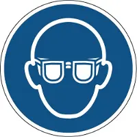 Allesveilig.nl Oogbescherming verplicht gebodspictogram