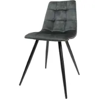 Home67 Eetkamerstoel galgary army green 21 vintage velvet