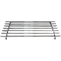 Cosy & Trendy 1x Stuks grote XL pannen onderzetter van metaal/chroom 56 x 26 cm - Panonderzetters