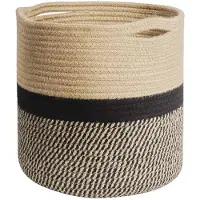 Intirilife flexibele katoenen touw plantenmand opbergmand 20 x 20 cm voor organisatie en netheid