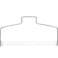 Intirilife roestvrijstalen taartsnijder - 31.8 x 14.5 cm - cake cutter met 2 gekartelde snijdraden, taartverdeler