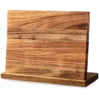Shinrai Japan - Messenblok - Magnetisch - Enkelzijdig Messenblok - Zonder Messen - Messenhouder van Acacia Hout