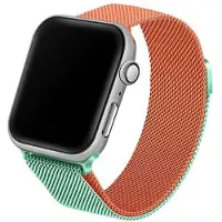 Beline Apple Watch Stalen band 38/40/41mm groen-oranje groen/oranje