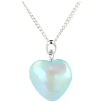 Ruben Robijn Aqua Aura met Zirkoon harthanger (gecoat)