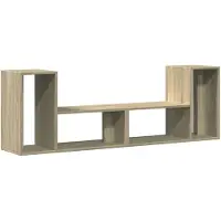 vidaXL Tv-meubelen 2 st 75x30x50 cm bewerkt hout sonoma eikenkleurig